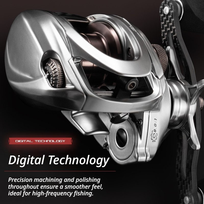 Takuma P8 Baitcast Reel Carbon - Ice Fishing Line ulasan dan harga